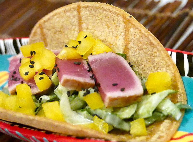 Seared Tuna Tacos