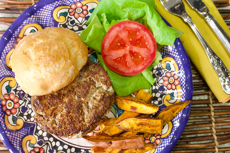 Turkey Mushroom Burgers