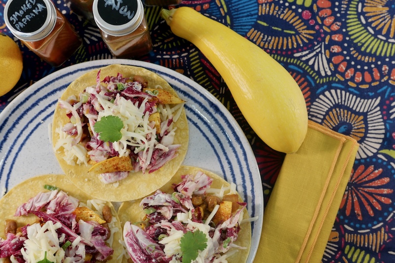 Squash and Corn Tacos