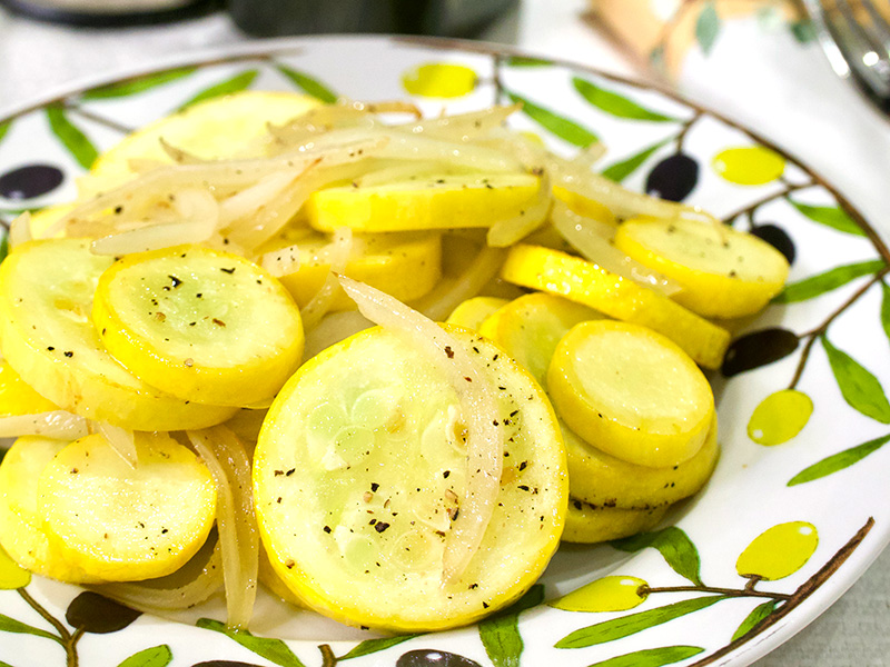 Yellow Squash and Onions