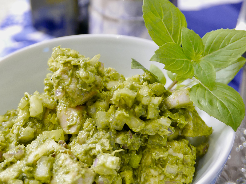 Basil Pesto Chicken Salad