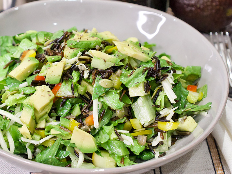 Chopped Salad with Wild Rice