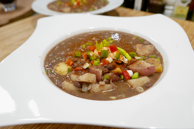 Cuban Black Bean and Potato Soup