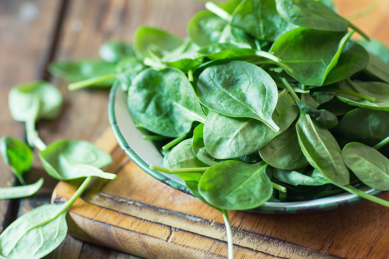 Spinach Salad with Bacon Dressing