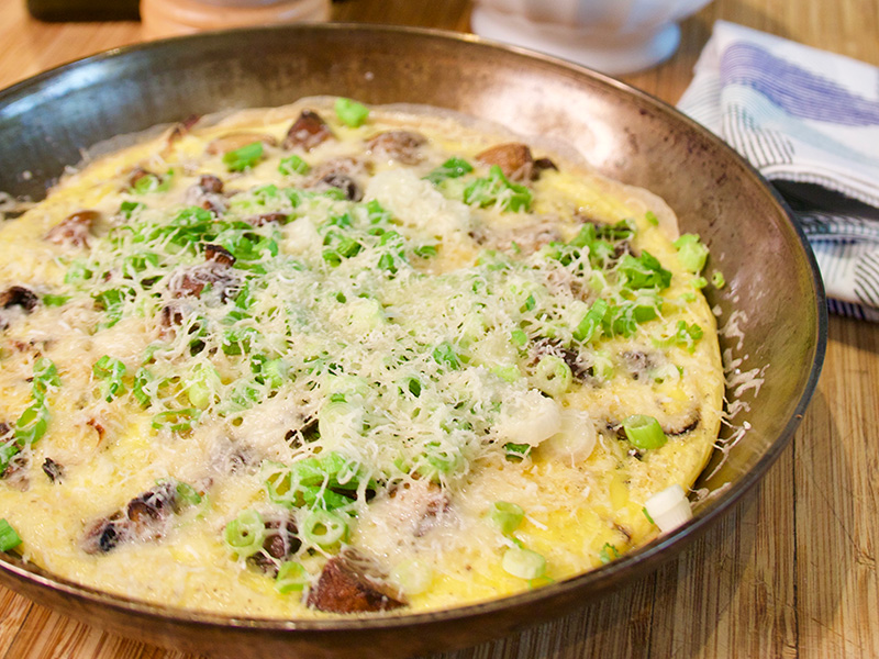 Garlic Mushroom Frittata