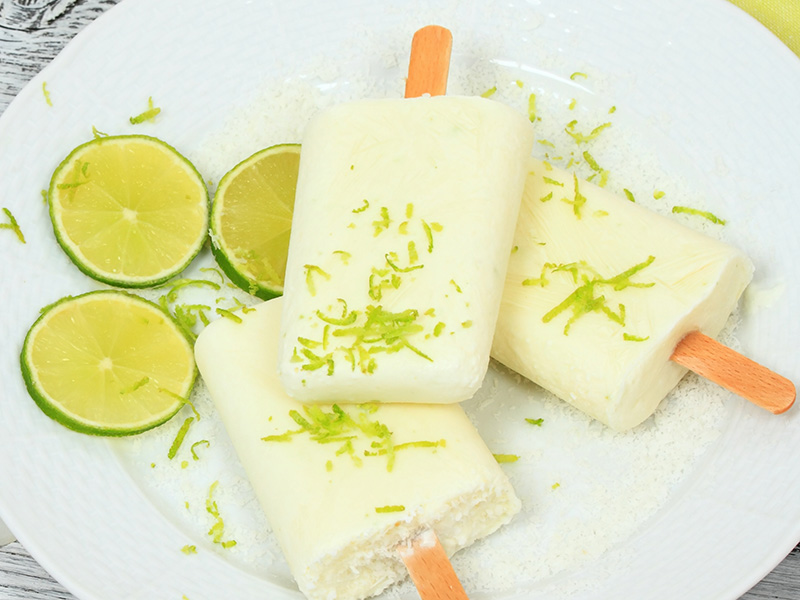 Key Lime Yogurt Pops