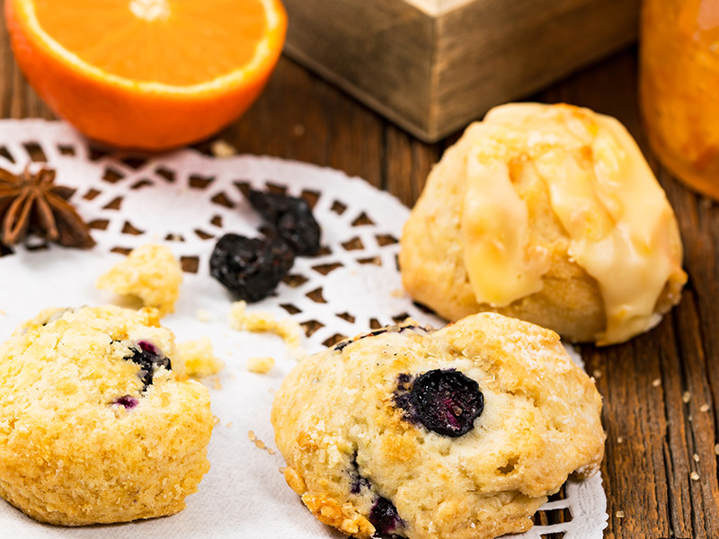 Orange Blueberry Scones