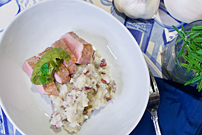 Pork with Georgian Cilantro Sauce