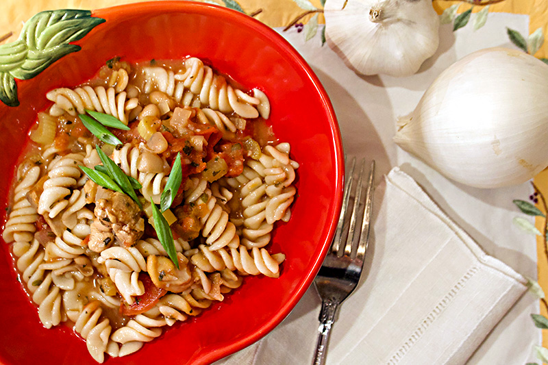 Pasta Fagioli with Chicken