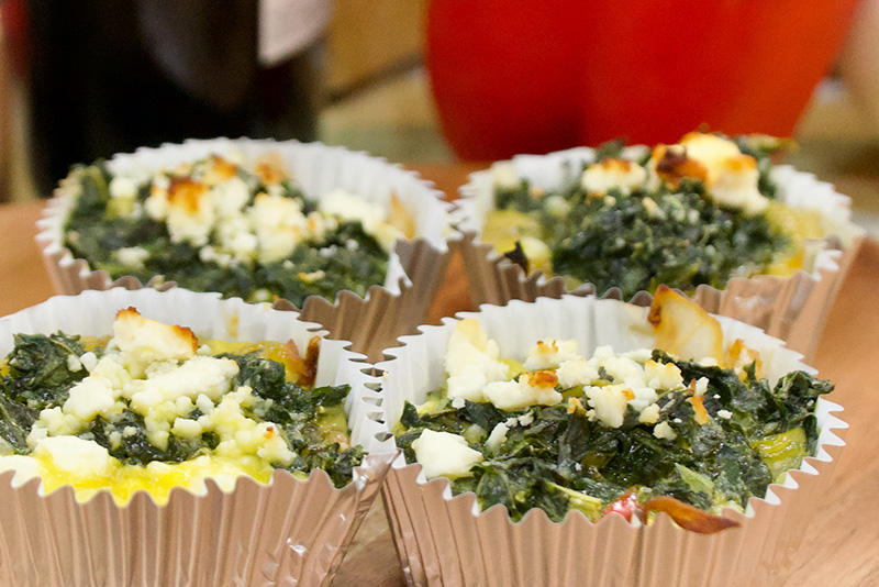 Spinach Feta Frittata Cups