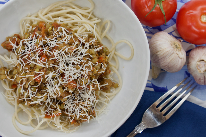 Spaghetti with Meat and Lentils (Spaghetti 3)