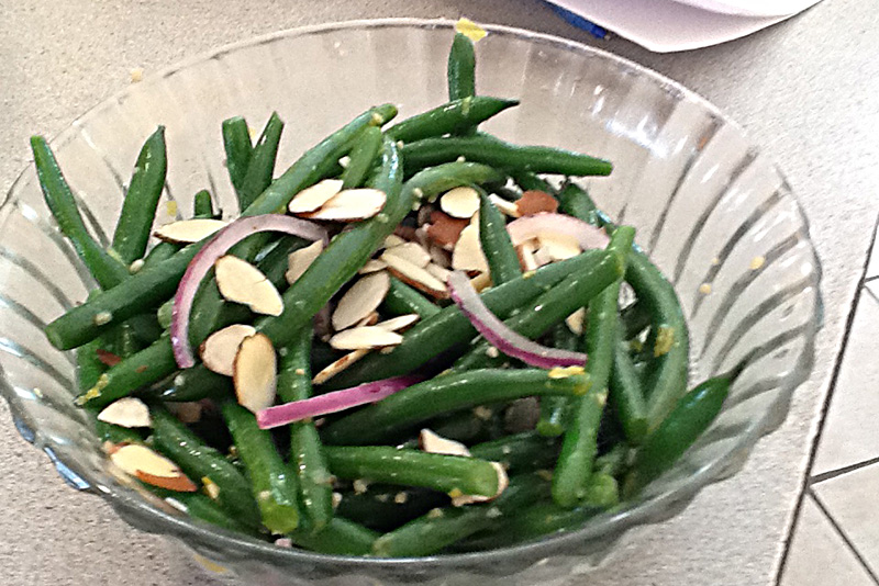 Citrus Green Bean Salad with Almonds (FODMAP)