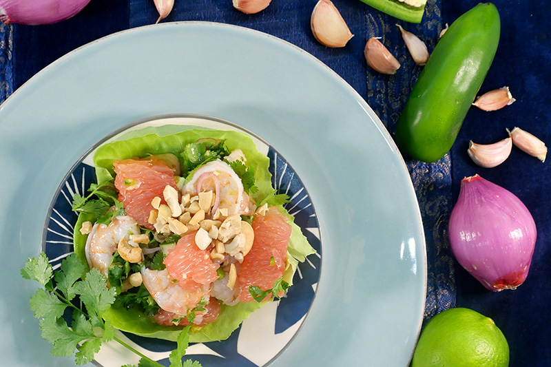 Thai Shrimp and Grapefruit Salad