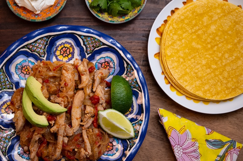 Chicken Fajitas with Roasted Red Peppers