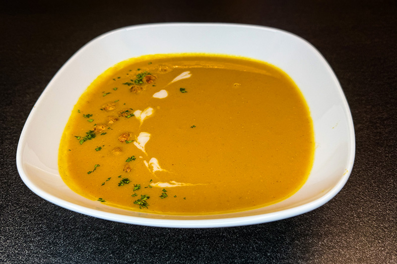 Moroccan Spiced Sweet Potato Soup