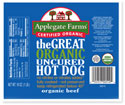 Applegate Farms Great Organic Uncured Hot Dog